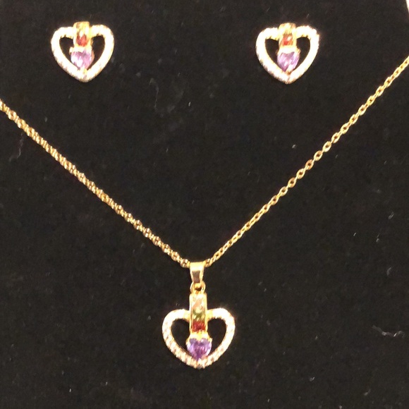 Tri-Color Necklace Set - Picture 7 of 11